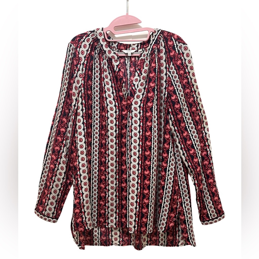 Crown & Ivy Women pink Long Sleeve Top